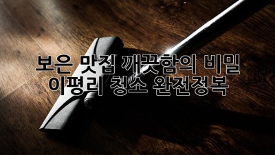 보은 맛집✨ 깨끗함의 비밀? 이평리 청소 완전정복🧹